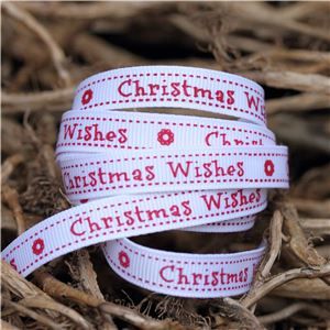 Christmas Owl Ribbon - Wishes/Snowy